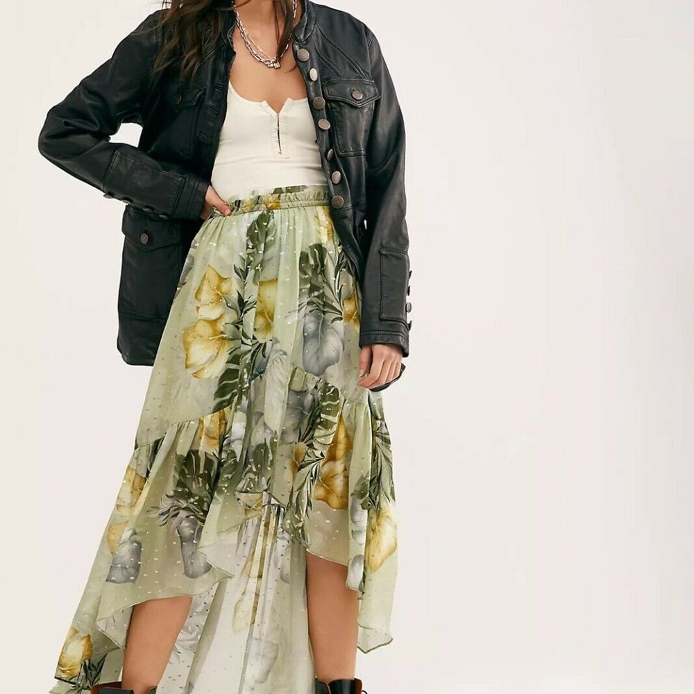 Free People Lover Le Jardin Maxi Skirt 10 NEW - Picture 2 of 10